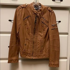 Brown jacket not real leather